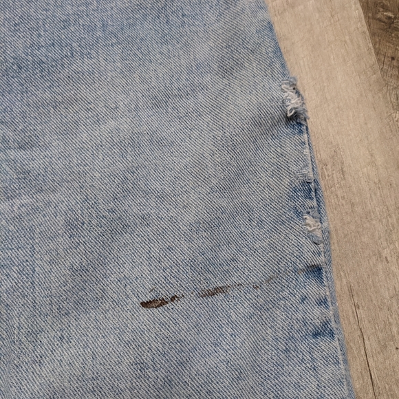 St. John's Bay Distressed Grunge Denim 90's Look Pencil Skirt - Picture 12 of 14